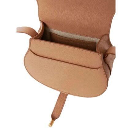 CHLOE MARCIE SMALL SADDLE BAG LIGHT TAN