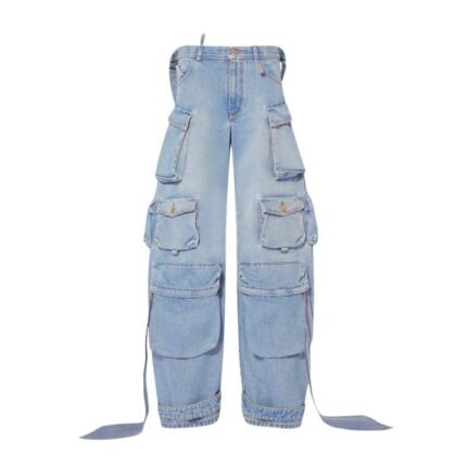 THE ATTICO SKY BLUE LONG PANTS