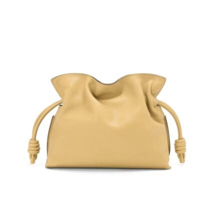 LOEWE MINI FLAMENCO CLUTCH BAG IN CALFSKIN NAPPA