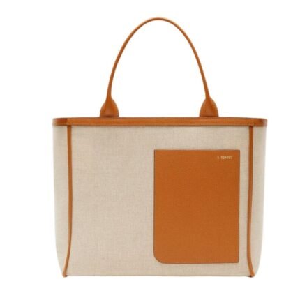 VALEXTRA SHOPPING MEDIUM BAG CANVAS