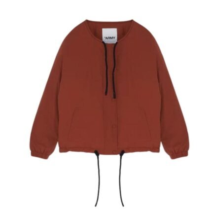 YVES SALOMON SHORT DRAWSTRING NECK DOWN JACKET