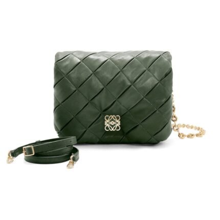 LOEWE GOYA PUFFER BAG IN SHINY LAMBSKIN