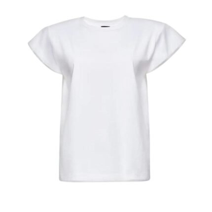 MAGDA BUTRYM T SHIRT WITH PADDED SHOULDERS