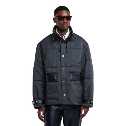 NANUSHKA MILCO TECH PARACHUTE JACKET BLACK