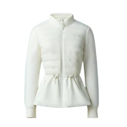 MACKAGE LAIKA HYBRID DOWN JACKET WITH PEPLUM