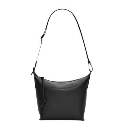 LOEWE SMALL CUBI CROSSBODY BAG IN SUPPLE SMOOTH CALFSKIN AND JACQUARD