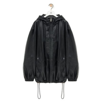 LOEWE HOODED JACKET IN NAPPA LAMBSKIN
