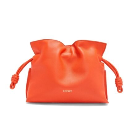 LOEWE MINI FLAMENCO CLUTCH BAG IN CALFSKIN NAPPA