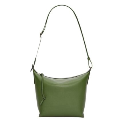 LOEWE SMALL CUBI CROSSBODY BAG IN SUPPLE SMOOTH CALFSKIN AND JACQUARD