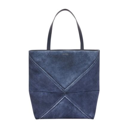 LOEWE XL FOLD TOTE BAG IN SUEDE CALFSKIN