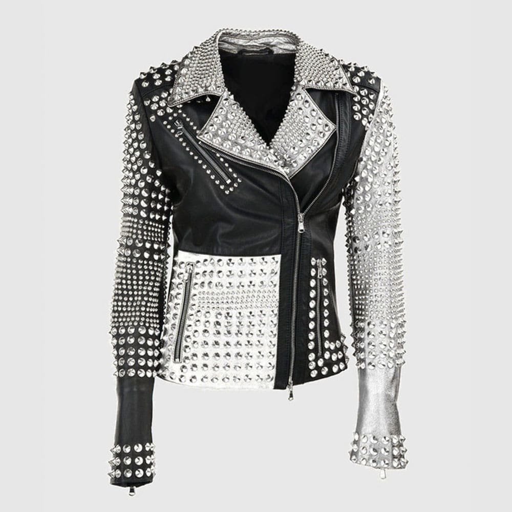 Ladies-Brando-Silver-Black-Cone-Studded-Pure-Leather-Zippered-Gothic-Jacket-min.jpg