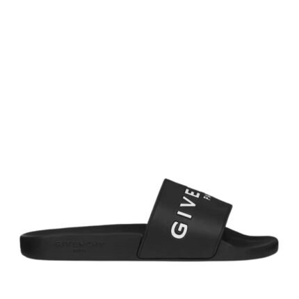 GIVENCHY SLIDE FLAT SANDALS IN RUBBER