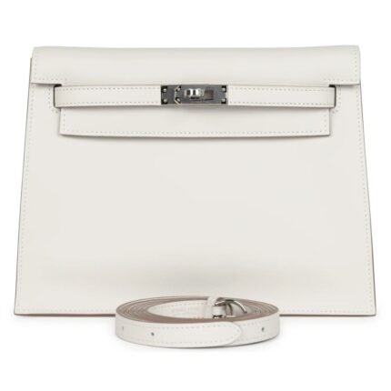 HERMÈS KELLY DANSE GRIS PALE SWIFT PALLADIUM HARDWARE