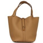 HERMÈS PICOTIN LOCK 22 BISCUIT CLEMENCE GOLD HARDWARE