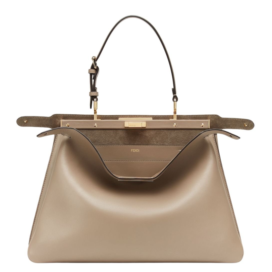 1 FENDI PEEKABOO SOFT LARGE LEATHER BAG