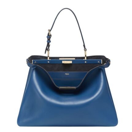 FENDI PEEKABOO SOFT LARGE LEATHER BAG