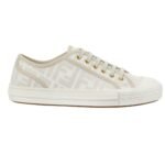 FENDI COLIBRÌ LITE MEDIUM-HEEL BLACK CHENILLE SLINGBACKS