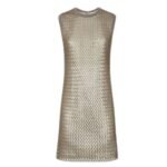 FENDI COLIBRÌ LITE MEDIUM-HEEL BLACK CHENILLE SLINGBACKS