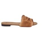FENDI BAGUETTE MINK SLIDES
