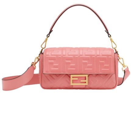 FENDI BAGUETTE NAPPA LEATHER BAG