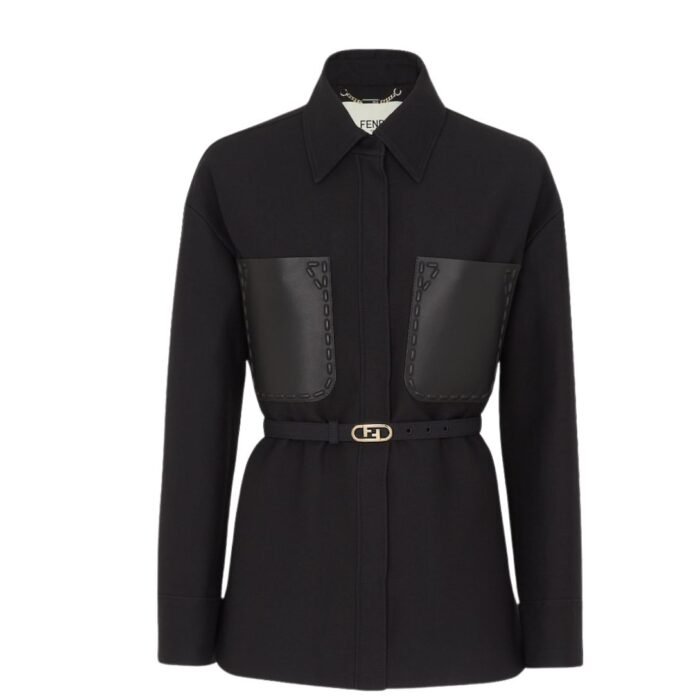 FENDI JACKET WOOL AND SILK GO-TO JACKET