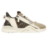 FENDI FLOW LEATHER LOW-TOPS