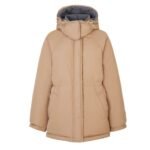 FENDI SKI JACKET BEIGE TECHNICAL FABRIC JACKET