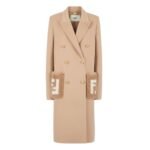 FENDI COAT BEIGE WOOL COAT