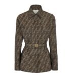 FENDI JACKET BROWN CANVAS GO-TO JACKET