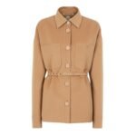 FENDI JACKET GO-TO JACKET IN CAMEL-COLOR CASHMERE