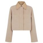 FENDI BLOUSON BEIGE WOOL JACKET