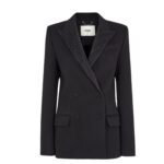 FENDI BLOUSON BLACK WOOL JACKET