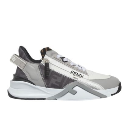 FENDI FLOW LEATHER LOW-TOPS