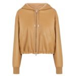 FENDI BLOUSON BEIGE LEATHER JACKET