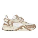 FENDI FLOW MESH AND SUEDE LOW TOPS