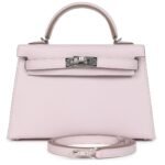 HERMÈS KELLY SELLIER 20 MAUVE PALE EPSOM PALLADIUM HARDWARE