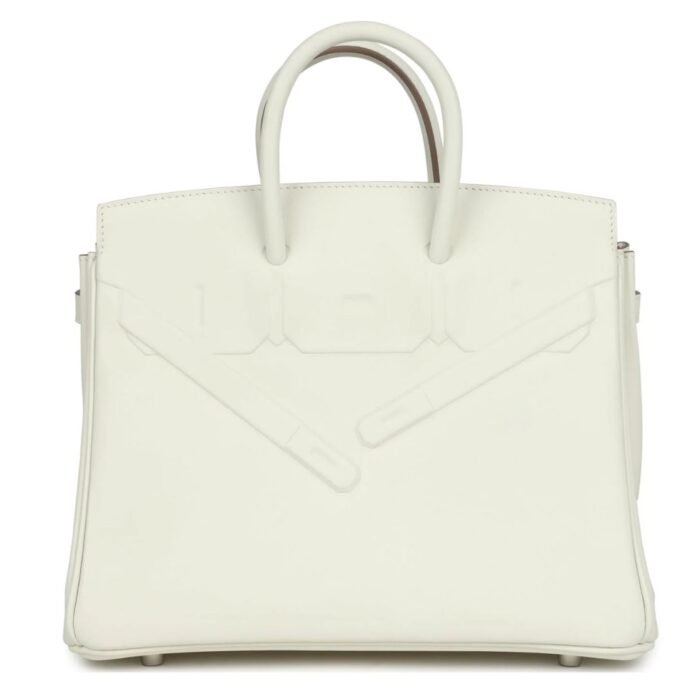 HERMÈS BIRKIN SHADOW 25 MUSHROOM SWIFT PALLADIUM HARDWARE