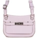 HERMÈS JYPSIERE MINI MAUVE PALE VERSO EVERCOLOR PALLADIUM HARDWARE
