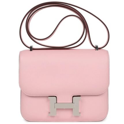 HERMÈS CONSTANCE 18 ROSE SAKURA SWIFT PALLADIUM HARDWARE