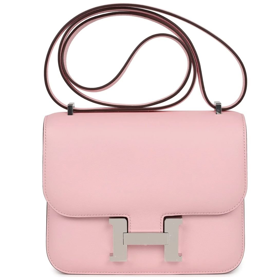 1 HERMÈS CONSTANCE 18 ROSE SAKURA SWIFT PALLADIUM HARDWARE