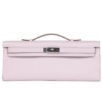 HERMÈS KELLY CUT MAUVE PALE SWIFT PALLADIUM HARDWARE