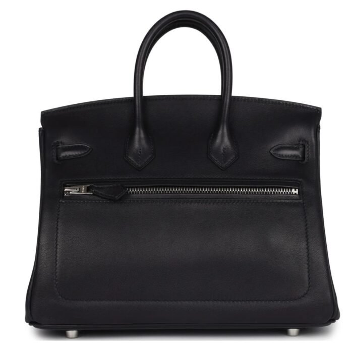 HERMÈS LIMITED EDITION BIRKIN ROCK 25 BLACK VOLUPTO PALLADIUM HARDWARE