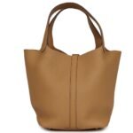 HERMÈS PICOTIN LOCK 22 BISCUIT CLEMENCE GOLD HARDWARE