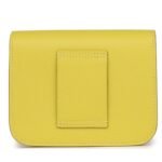 HERMÈS CONSTANCE SLIM WALLET LIME EVERCOLOR PALLADIUM HARDWARE