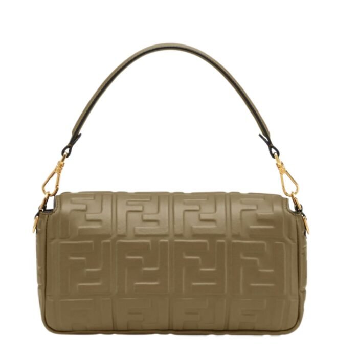 FENDI BAGUETTE NAPPA LEATHER BAG