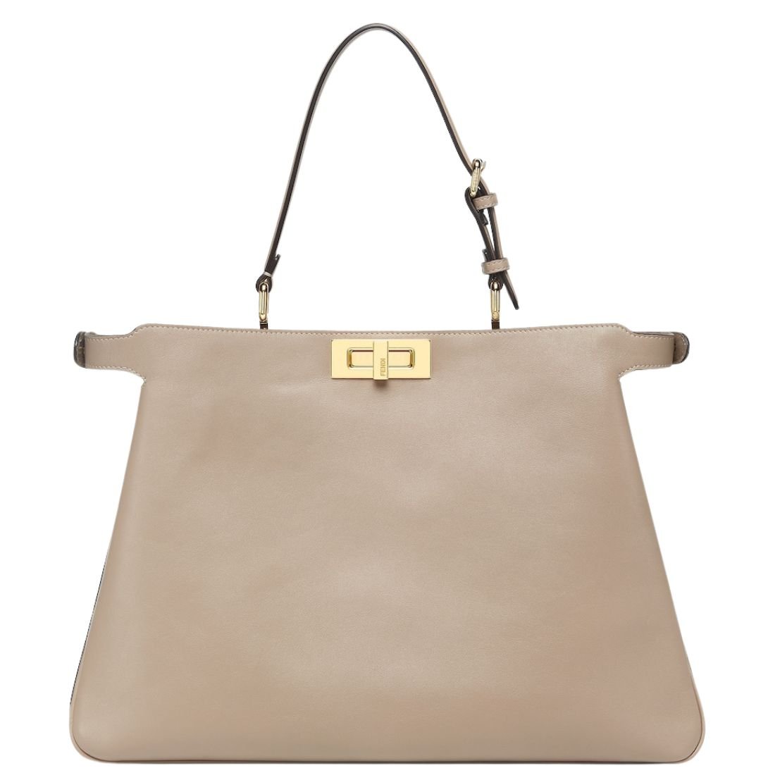 2 FENDI PEEKABOO SOFT LARGE LEATHER BAG