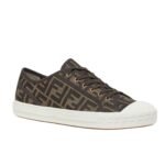 FENDI COLIBRÌ LITE MEDIUM-HEEL BLACK CHENILLE SLINGBACKS