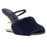 FENDI BAGUETTE MINK SLIDES