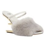 FENDI FIRST MINK HIGH-HEEL SANDALS