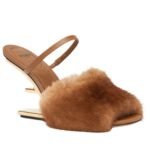 FENDI FIRST MINK HIGH-HEEL SANDALS